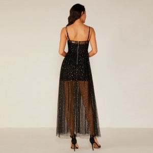 Egyedi High Quality Women Design Dresses Evening Sequin Long Dress