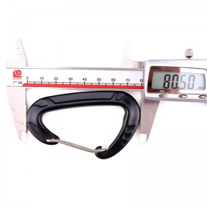 Kültéri horog sziklamászó tábor főzár sziklakarabiner kültéri gyorszár gyorszár gyorsfelszerelés biztonsági zár tapintólyuk D rozsdamentes acél rugós rúdzár főzár repülés alumínium ötvözet