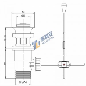 ABS felbukkanó dugós tömítés medence hulladéktömítés
