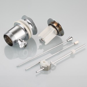 Krómozott felbukkanó mosdókagyló húzó leeresztő rúddal