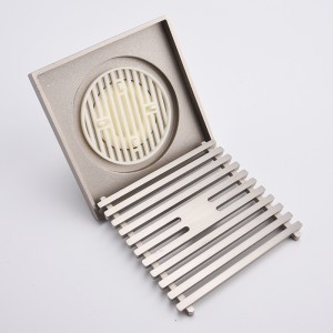 Sárgarézia a garázs padlójának lefolyófedőit