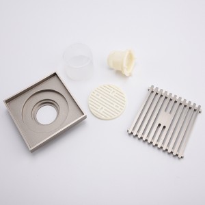 Sárgarézia a garázs padlójának lefolyófedőit