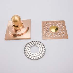 Oldalsó kimeneti négyzet alakú zuhanycsatorna