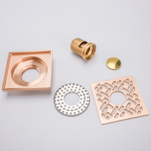 Oldalsó kimeneti négyzet alakú zuhanycsatorna