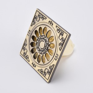 Sárgaréz pvc padló dekoratív zuhany lefolyófedél szűrő