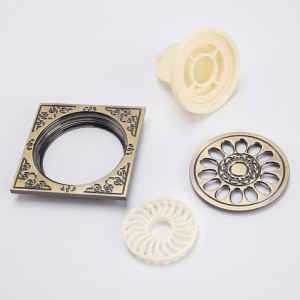 Sárgaréz pvc padló dekoratív zuhany lefolyófedél szűrő