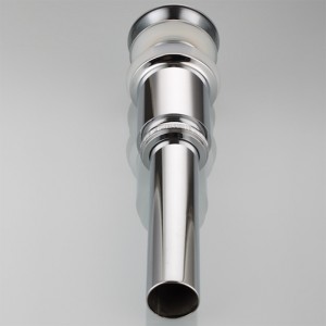 Egészségügyi termékek kerek nagy sapkás sárgaréz kattintással ellátott felpattanó hulladékként a medencébe