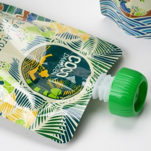 egyedi kifolyó tasak zselés csomag élelmiszer minőségű stand up élelmiszer csomagoló táska