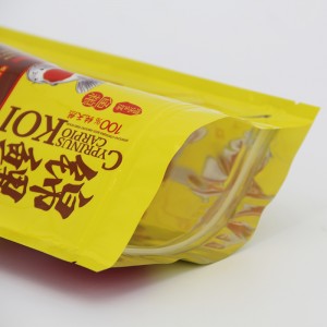 Testreszabott nyomtatás 100 g álló, műanyag hal-élelmiszer-zsák