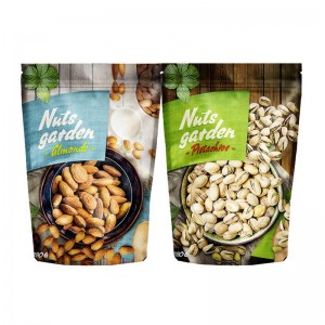 Táska cipzáras kézműves papírral, élelmezési csomagolás Ziplock táska, Doypack, egyedi nyomtatással