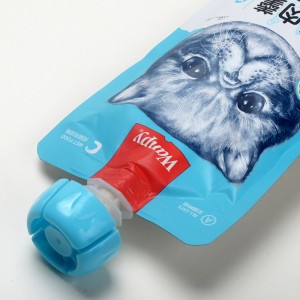 kifolyó tasak nagykereskedelmi macskaeledel tasak alumínium tasak