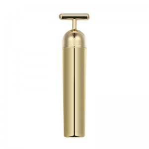 Szépségápoló impulzusos arcmasszázs, T-alakú elektromos aláírással ellátott arcmasszázs eszközök az érzékeny bőr számára.