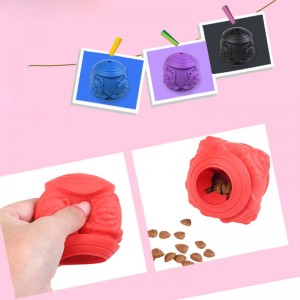 Szilikon kisállat játékok kutya moláris játék háziállat eledel kiszivárgó labda szilikon harapás játék