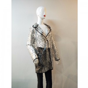 Hölgyek fekete pöttyû TPU dzseki RLWTJ0002