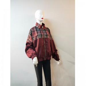 Hölgyek burkolatú PLAID-JACKET RLWJ0002