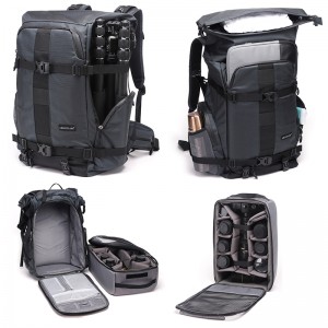 BRTMH400 Man fénykép hátizsák hátsó nyitott fénykép fénykép hátizsák Diat fotó hátizsák