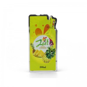 műanyag Szabálytalan, speciális alakú víztasak lé számára Folyékony csomagolás Die Cut Spout tasakok