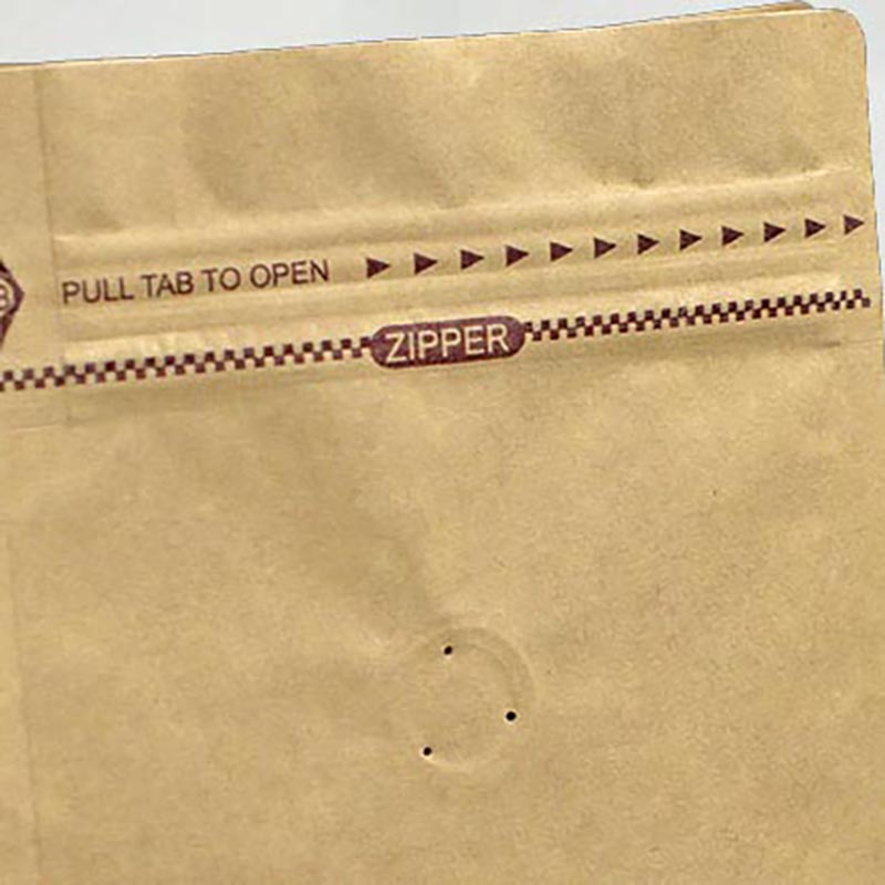 Nagyker nagykereskedelem újrahasznosító szelep cipzár csomagolótasak OEM lapos alsó oldalsó alátét felállni egyedi nyomtatási kávé táska