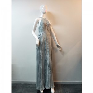 Hölgyek jégkék, hosszúkás ruhája JLWD0037