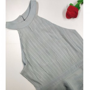 Hölgyek jégkék, hosszúkás ruhája JLWD0037