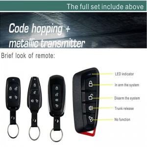 az univerzális távoli autó központi ajtózár csomagtartója engedje el egyirányú kulcs nélküli belépést