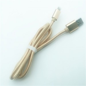 KPS-1005CB 8PIN Forró eladású 1M nylon fonott 2.4A gyors töltésű USB adatkábel