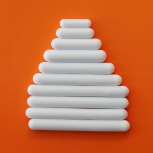 Lab fehér, PTFE teflon bevonatú mágneses keverő rudak keverő mágnesek