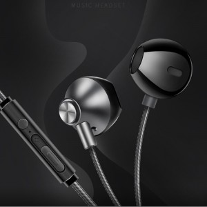 Kényelmes, dinamikus sztereo HiFi vezetékes fülhallgató