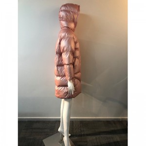 Hölgyek hosszú vonalú pufferkabátja RLWPC0081-ben