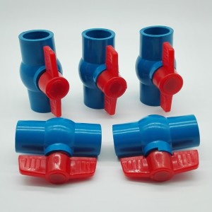 Nagynyomású PVC nyolcszögletű gömbcsap ivóvízhez