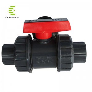 Magas nyomású PVC kettős univerzális gömbcsap ivóvízhez
