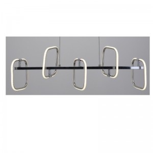 LED függő lámpa négyzet alakú alumínium csíkkal