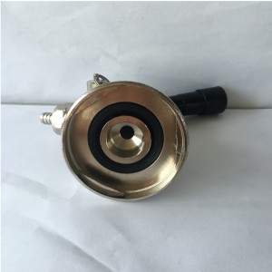 G típusú sörhordó csatlakozó nyomáscsökkentő szeleppel Ergonomikus kialakítású fogantyú rozsdamentes acélból