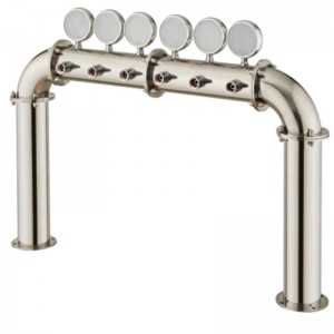 Sör-elosztó berendezés Bár Étterem Csúcskategóriás boroszlop 6 lyukú ajtótípusú bortorony lámpával PVD