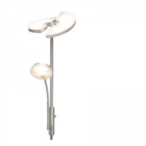 Anya és fia magas feszültségű LED-es állólámpa félkör alakú LED panellel