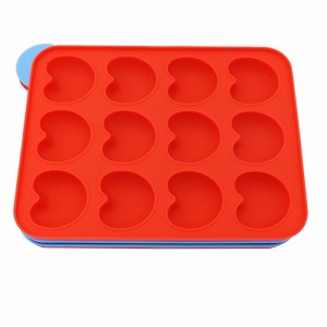 3D szilikon forma csokoládétorta forma 12 szilikon nyalóka forma