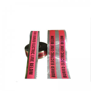 Forgalomépítés egyedi színű alumínium fólia figyelmeztető szalag