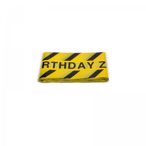 Kiváló minőségű gyári PE forgalom építési rendőrség figyelmeztető biztonsági óvatosság egyedi barikád szalaggal