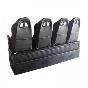 Érdekes színház 4 üléses 9dvr mozi 3 dof dinamikus platform
