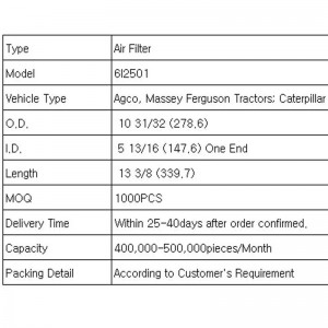 Légszűrő (6I2501)