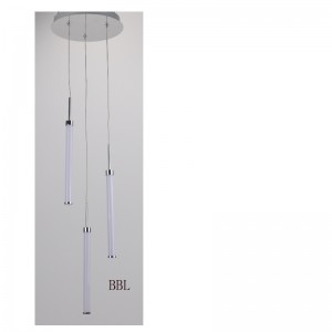 LED medállámpa 3pcs akril egyenes csővel