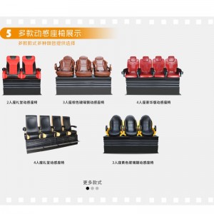 Házimozi 5D 7D mozi elektromos \/ hidraulikus szoftver új, magával ragadó szenzációs filmek 9D VR készülék