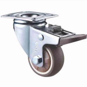 Lágy futófelületű TPR kerékkel ellátott, króm bevonatú burkolat