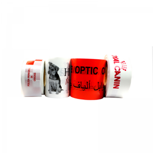 Gyártó ár nagykereskedelmi szabad minta PE biztonsági figyelmeztetés sárga egyedi szalagra