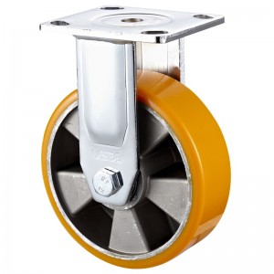 Nagy teherbírású - krómozott ház fekete TPE kerékkel2