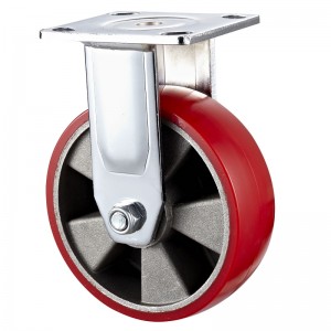 Nagy teherbírású - krómozott ház fekete TPE kerékkel3