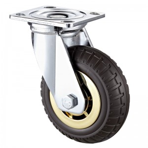 Nagy teherbírású - krómozott ház fekete TPE kerékkel11