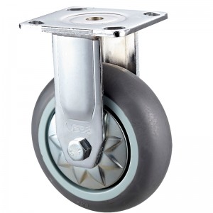 Nagy teherbírású - krómozott ház fekete TPE kerékkel13