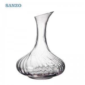 Kézzel készített fújt ólommentes kristály-ferde kiváló minőségű borosütő ​​pulykaból