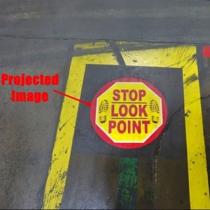 Kültéri tájfényes 80W virtuális jelprojektor